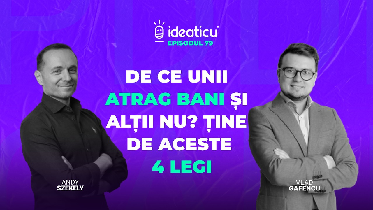BANII VIN DOAR DACĂ RESPECȚI ACESTE 4 LEGI. ANDY SZEKELY. #IDEATICU' | E79