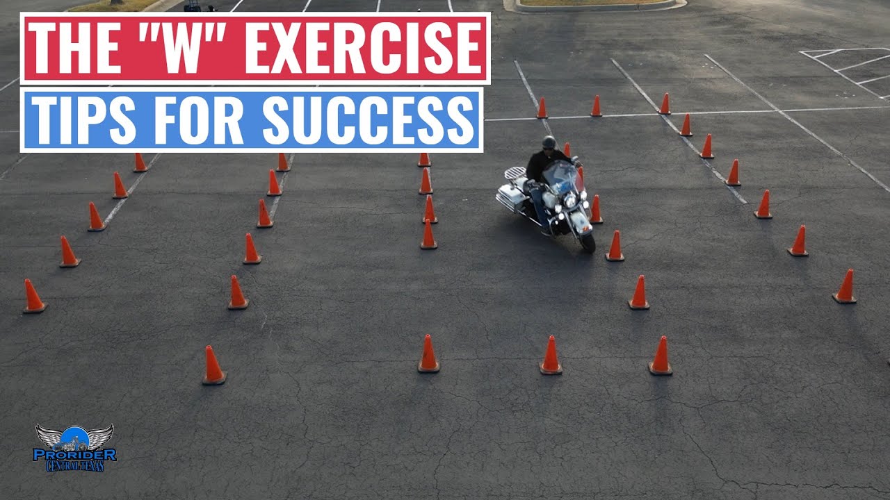 Slow Speed Motorcycle Exercise-The W Known As The Maze