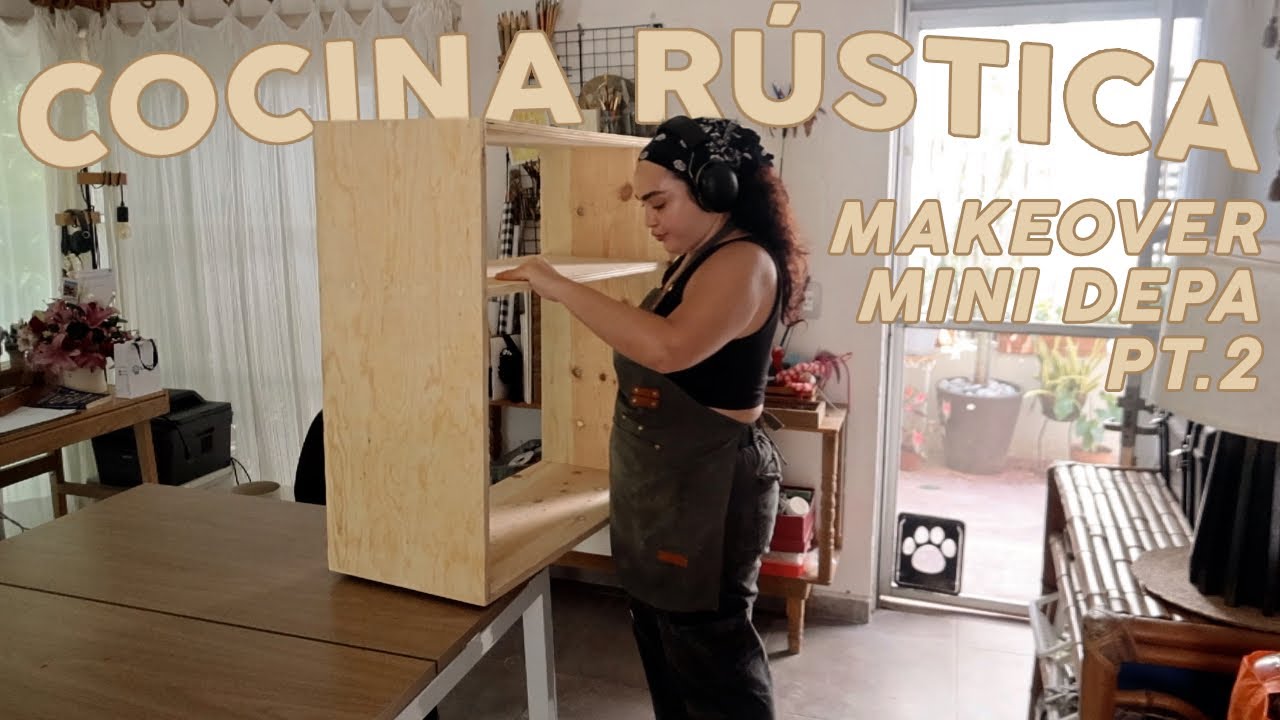construí yo solita una alacena 🪚✨ (MINI DEPA PT.2)
