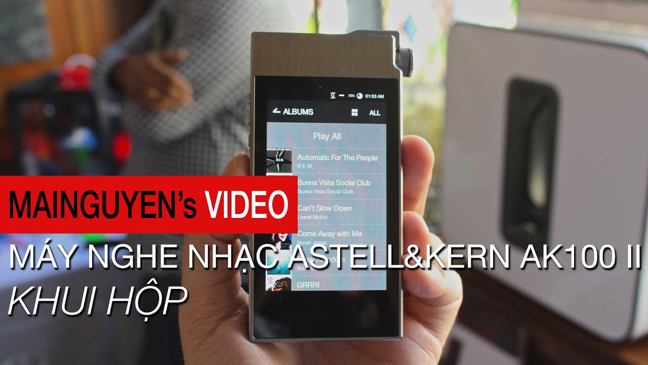 Khui hộp Máy nghe nhạc Astell&Kern AK100 II - www.mainguyen.vn