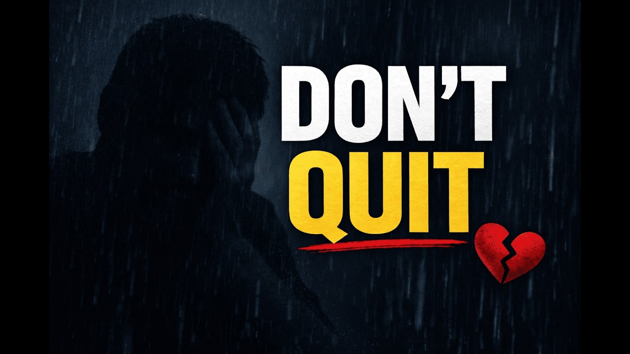Don't Quit Just Yet! #DontQuit#ChristianEncouragement#FaithInHardTimes#KeepGoing#Motivation