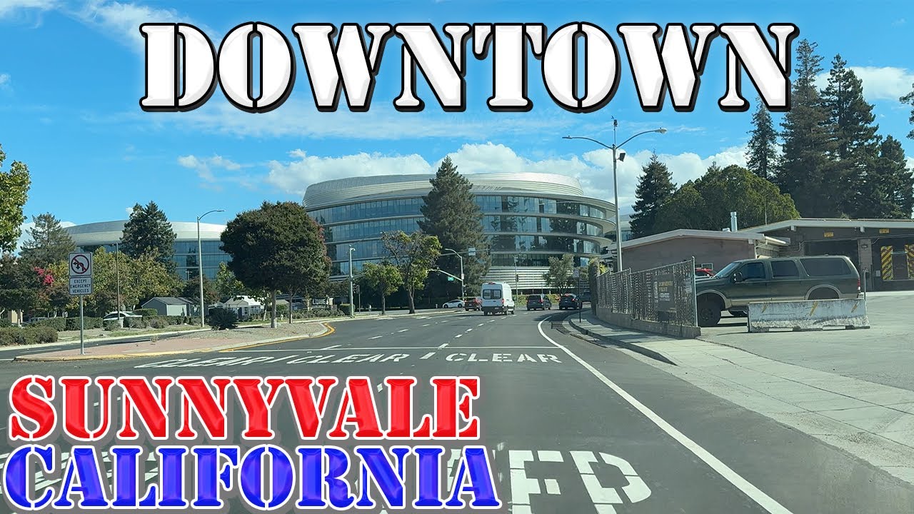 Sunnyvale - California - 4K Downtown Drive