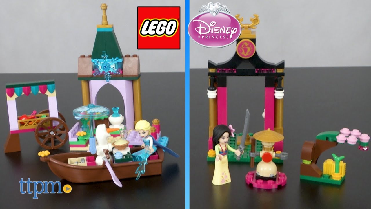Elsa's Market Adventure and Mulan's Training Day from LEGO