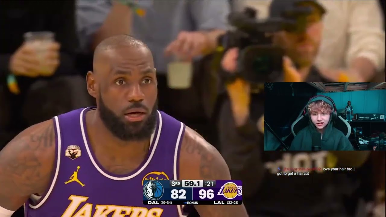 LeBron 30 point TRIPLE DOUBLE ?!?! Lakers vs Mavs (highlights) reaction