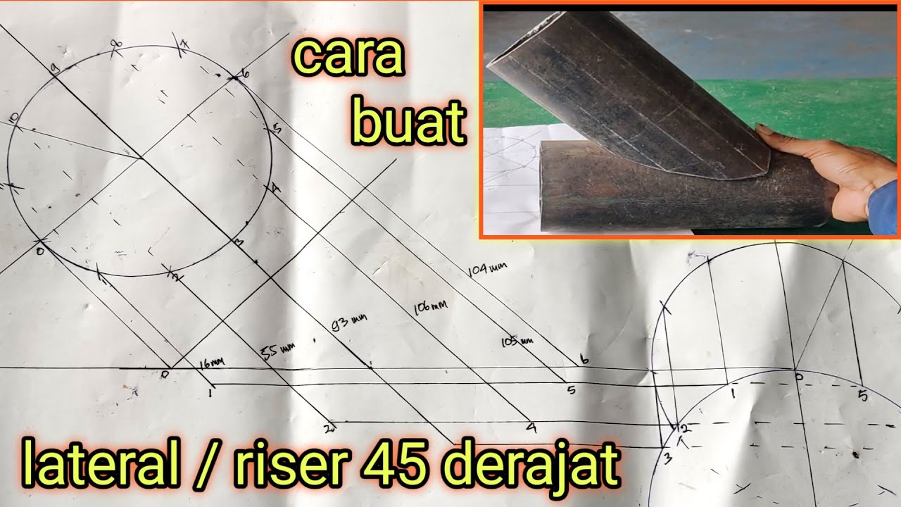 cara buat lateral/riser 45 derajat(HOW TO MAKE LATERAL)
