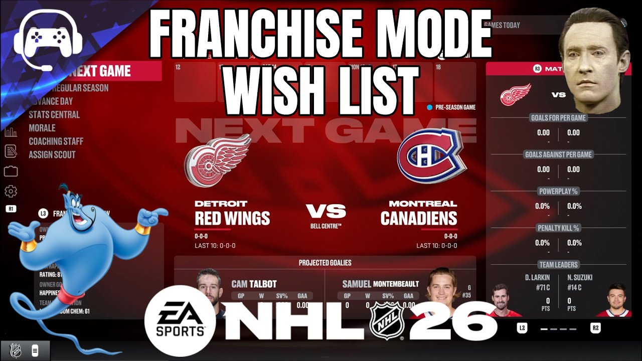 MY COMPLETE NHL 26 FRANCHISE MODE WISH LIST