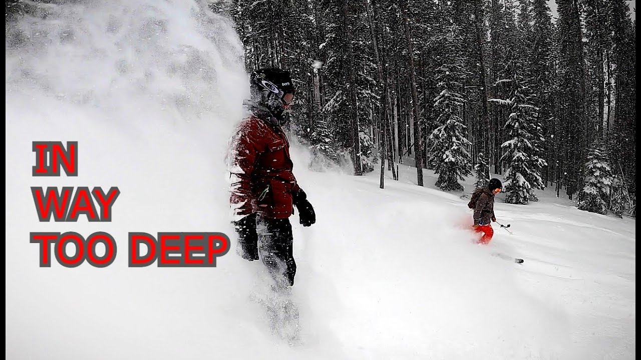 Great powder at Lookout Pass , Skiing from Idaho to Montana
