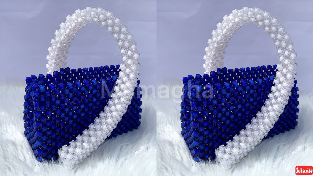 DIY DESIGN BEADED BAG/ HOW TO MAKE THE TRENDING ELEGANT BEADED BAG/BEGINNERS FRIENDLY TUTORIAL.