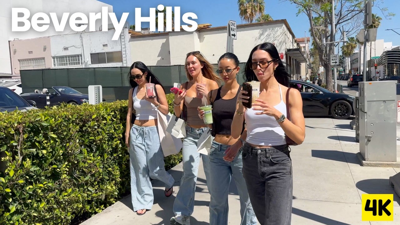 Beverly Hills Luxury 🌴 Rodeo Drive Street Style, Beauty & Supercars 4K