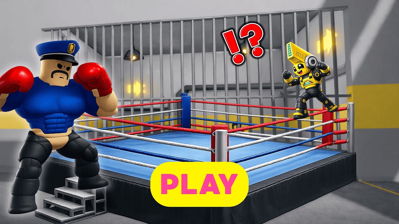 Can We Survive Boxer Barry’s Prison Run | Roblox Obby 🥊🚔