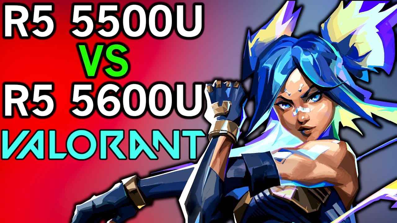 Valorant | R5 5500U vs R5 5600U/5625U | AMD RYZEN ZEN2 vs ZEN3 APU Comparison | 1080P Performance