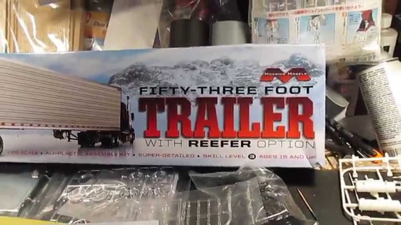 1/25 Moebius Models 53 foot trailer kit review