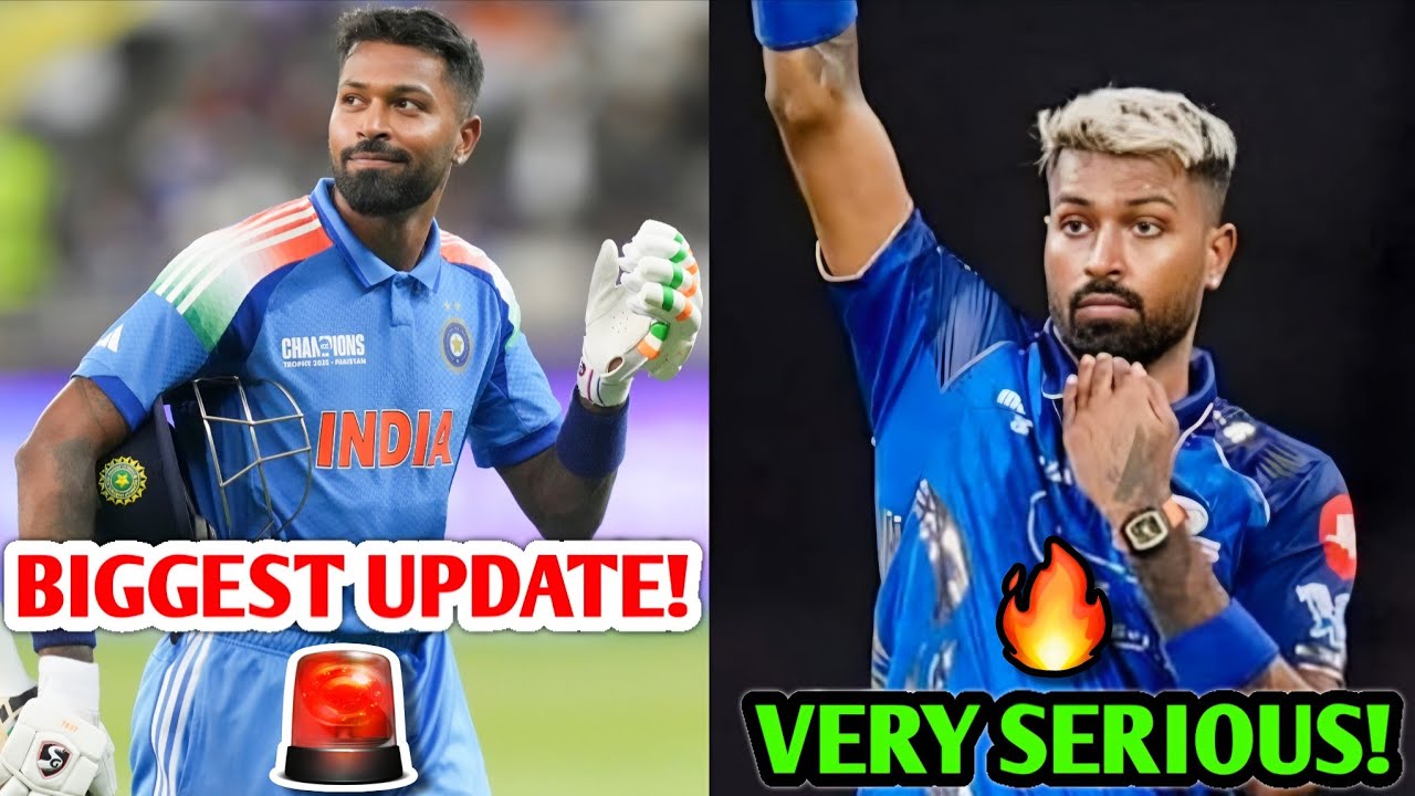 BIGGEST UPDATE on Hardik Pandya Career 🚨 Hardik Pandya gets SERIOUS 🔥 India Cricket News