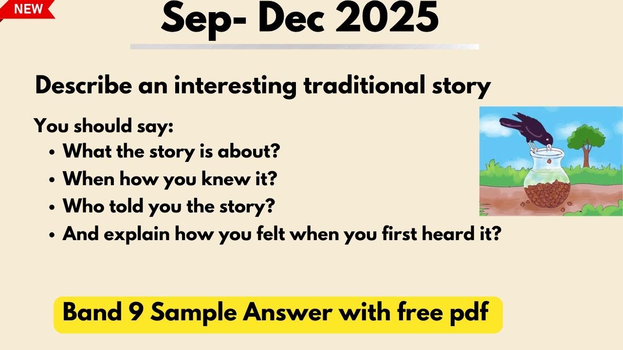 Describe an Interesting Traditional Story || IELTS Speaking Cue Card (2026)