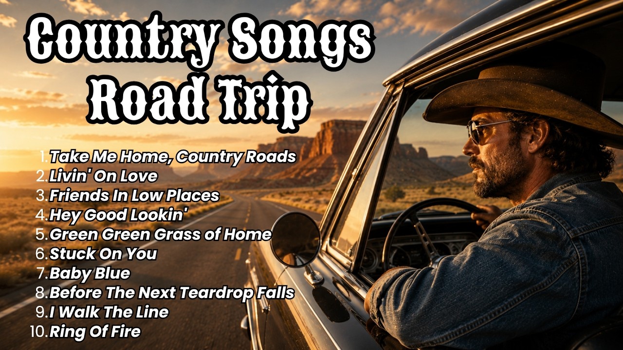 Golden Country Songs 60s 70s 80s 90s | Country Road Trip Through Classic Memories