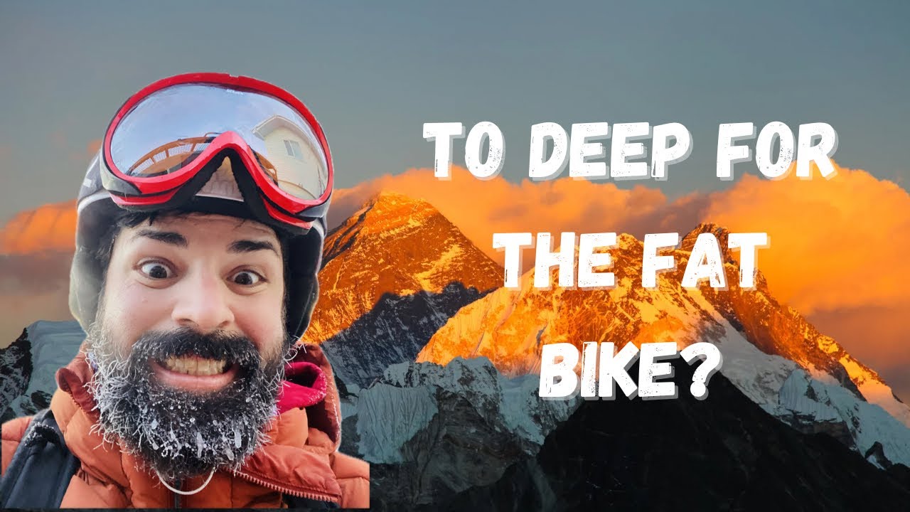 To deep to fat bike? #alaska #mountains #outdoors #scenicviews #alaskaadventures #snow #nature 