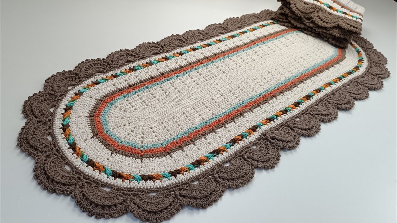 PASSADEIRA OVAL DE CROCHÊ CLASSIC #crochet #passoapasso #artesanato