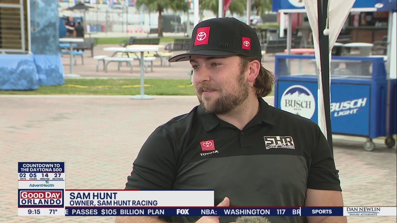 Sam Hunt talks racing with Good Day Orlando