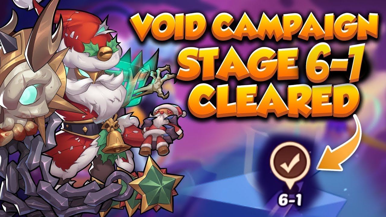 Void Campaign 6-1-1 to 6-1-10 Cleared [BEST TEAM EVER] - Idle Heroes
