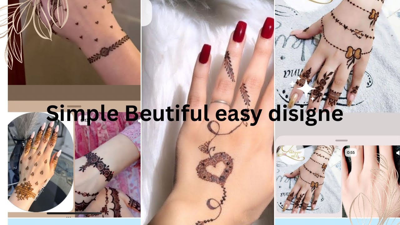 Simple and very easy mehndi design||simple design 