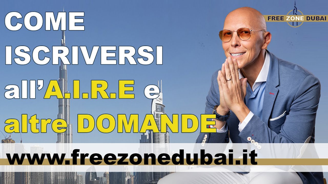 Iscrizione all'A.I.R.E.: tutto (o quasi) quello che devi sapere