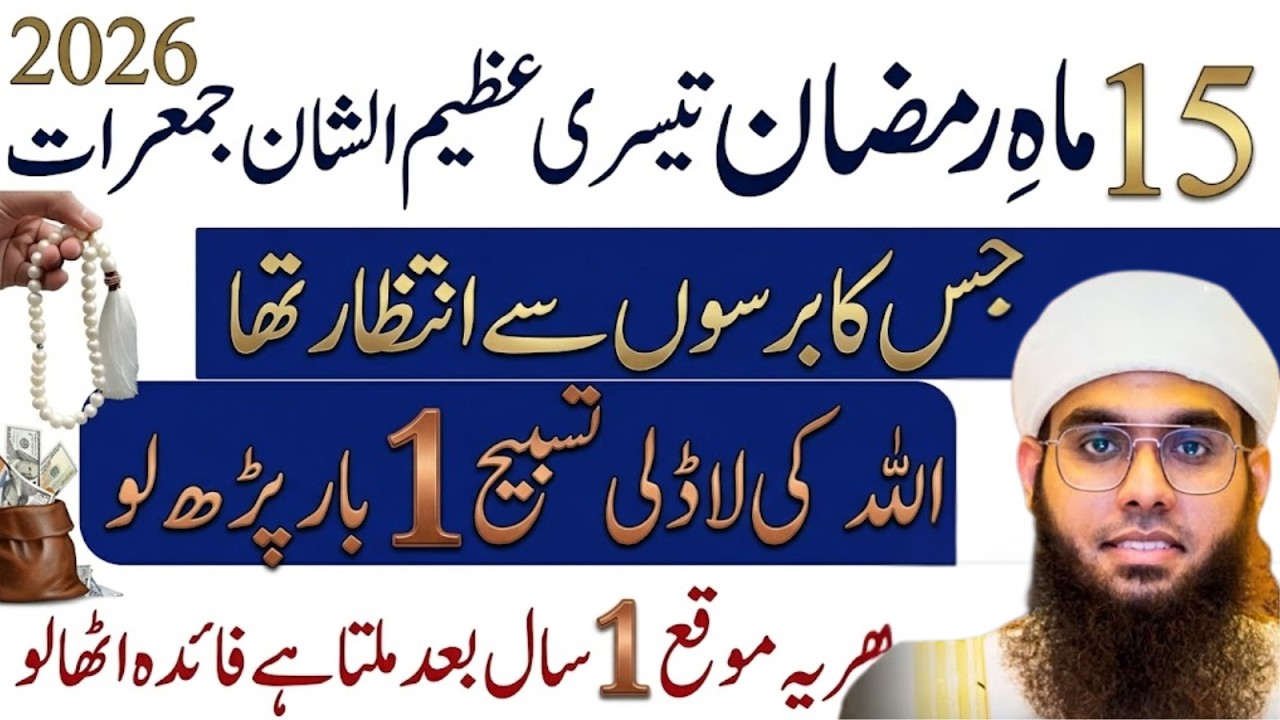 15 Mahe Ramzan Ka Azeem Juma | Allah Ki Pasandeeda Surah 1 Bar Zaroor Parh Lein Mufti shamail nadwi