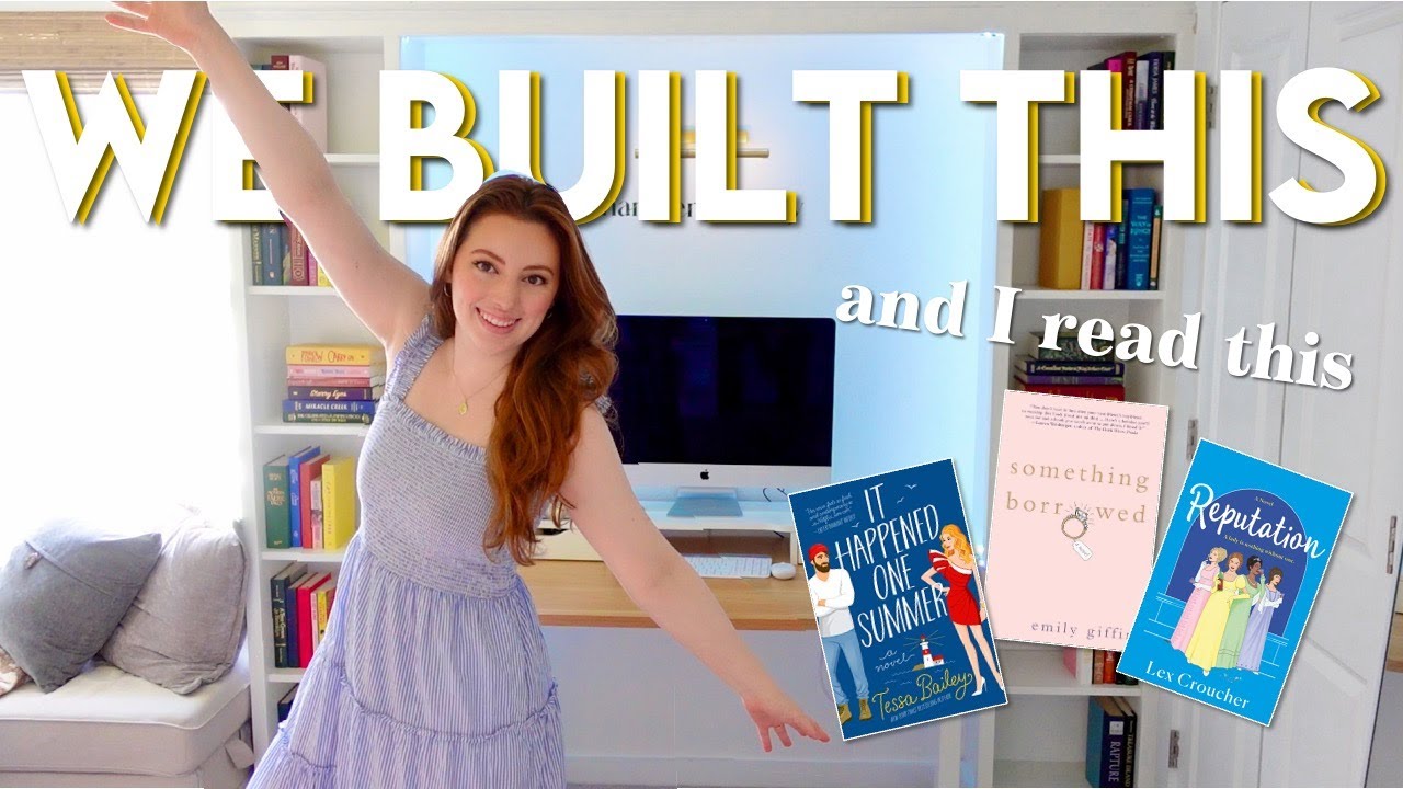 WEEKLY READING VLOG | building my DREAM desk set up & crushing my reading goals 😍