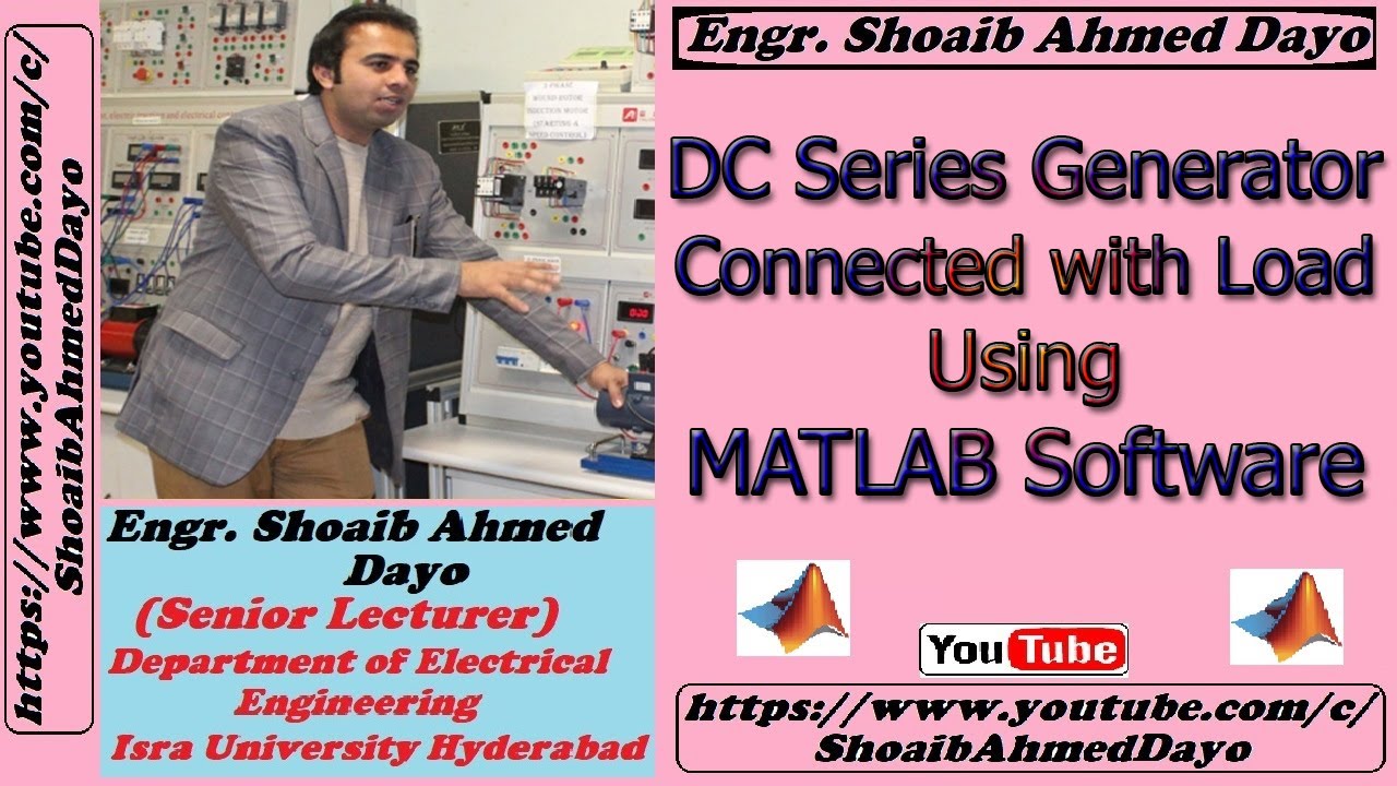 DC Series Generator using MATLAB Software | DC Series Generator operation on MATLAB Simulink