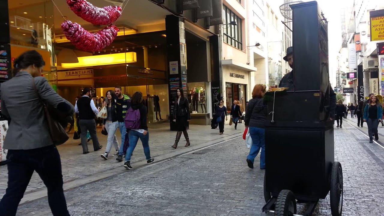 Street music box Athens