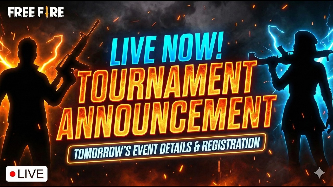 🔴Free Fire MAX Live | Tomorrow ₹200 CS Tournament Announcement | Custom Room Practice