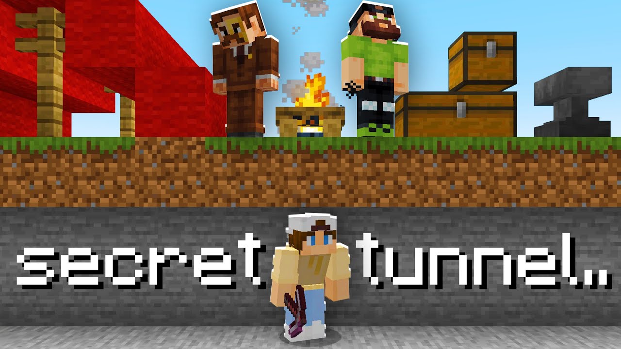 I Built a Secret Tunnel System on This Minecraft SMP