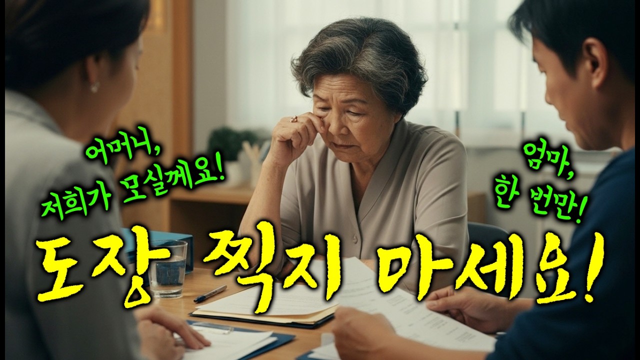 인감도장 찍는 순간, 연금이 끊깁니다 박순자 할머니 실화