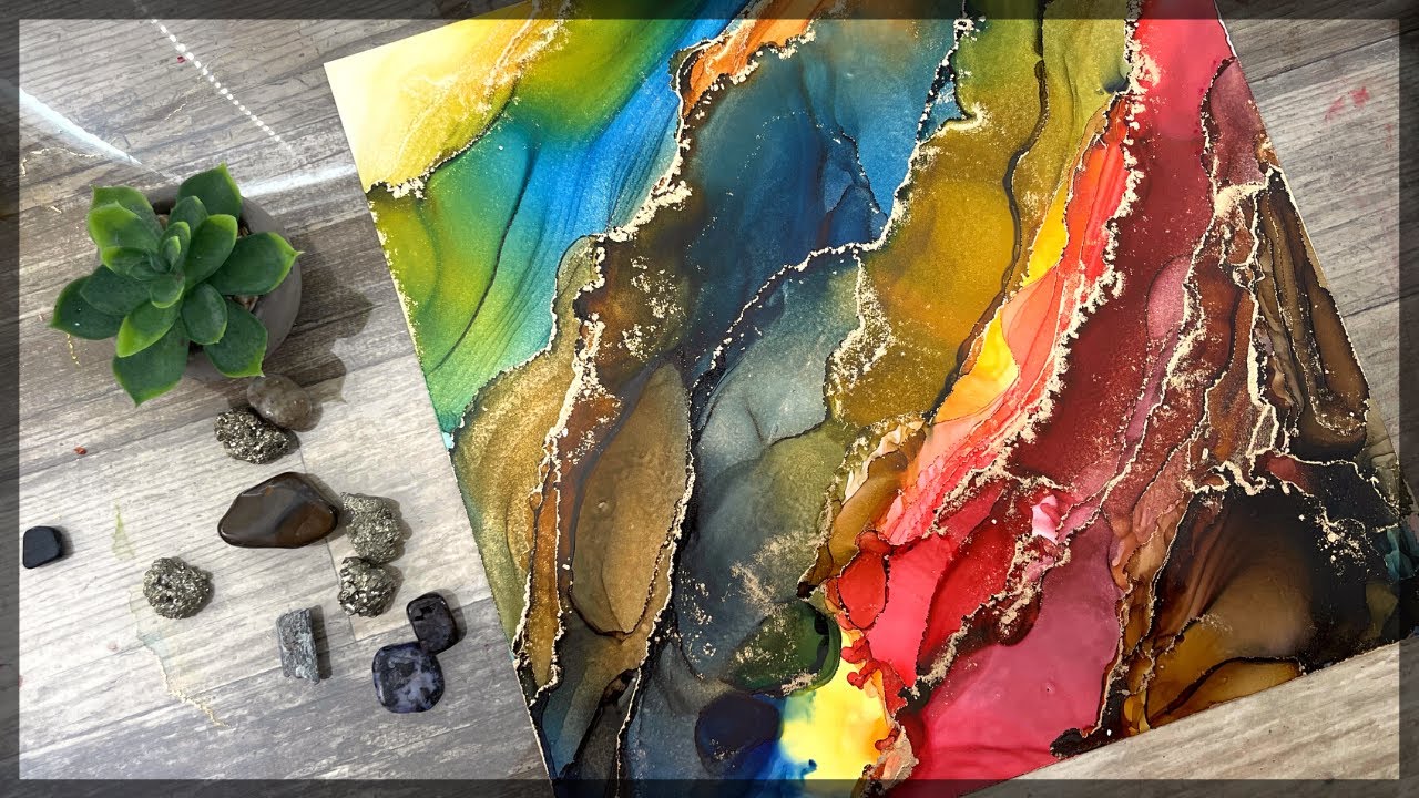 Relaxing Alcohol Ink Art - Colors And Chaos