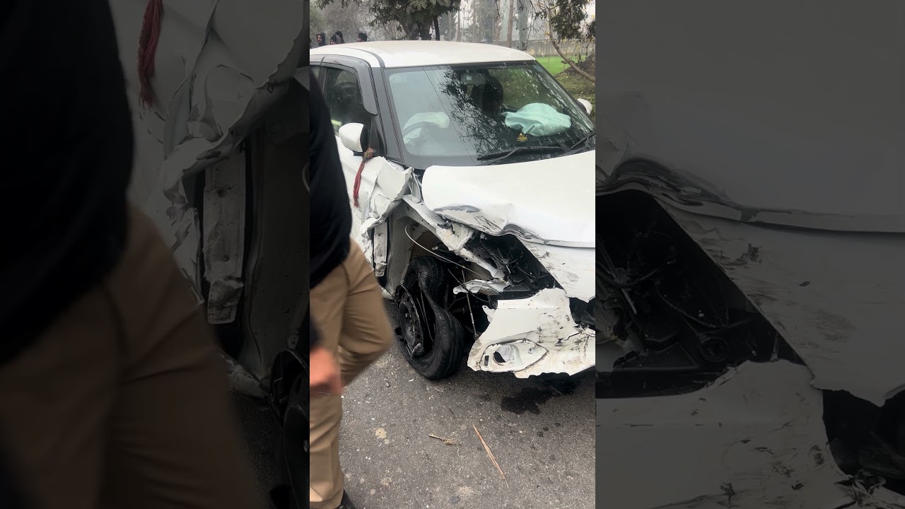 Accident live near by nogajapeer Saharanpur swift car 2 car hit
