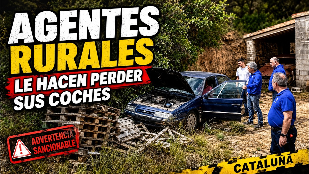 Una Advertencia sancionable de agentes rurales en Catalu&ntilde;a provoca que este se&ntilde;or pierda sus coches