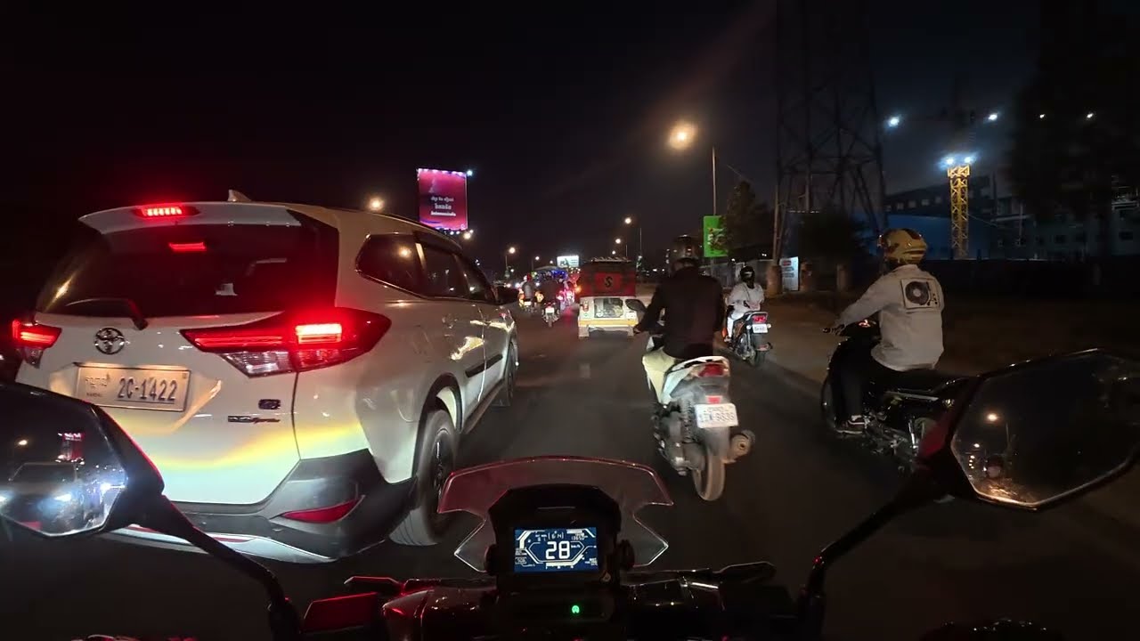 Phnom Penh Ride ASMR | Ep 005 | Night (4K)