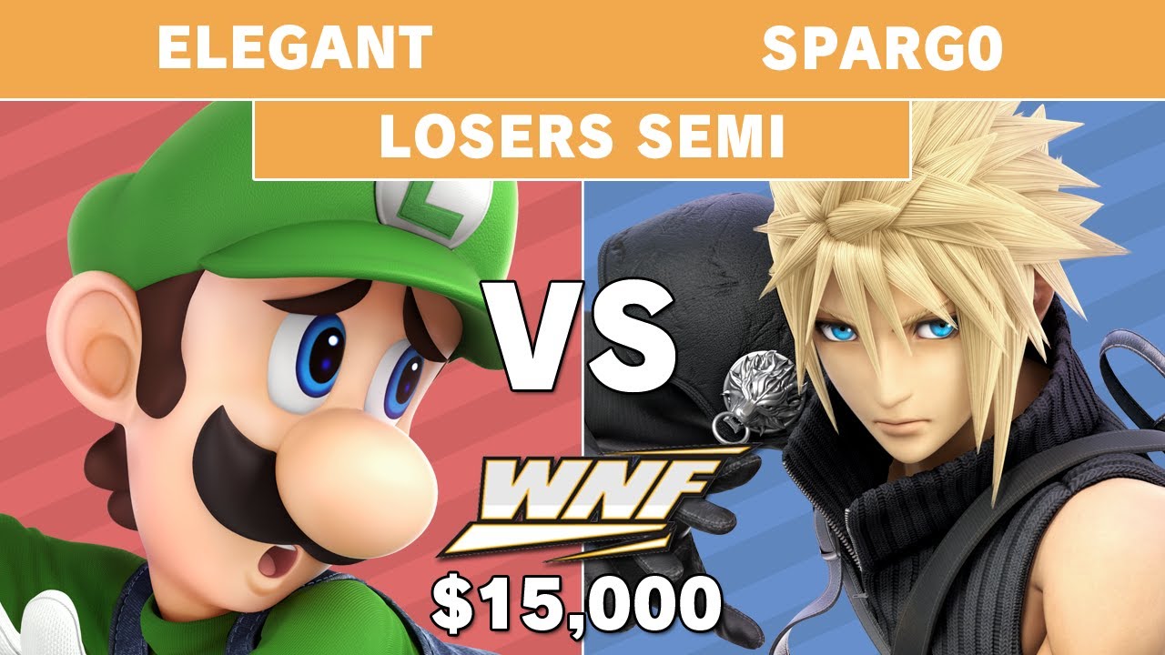 WNF 2.6 $15K - Elegant (Luigi) vs Sparg0 (Cloud) Losers Semi Final - Smash Ultimate