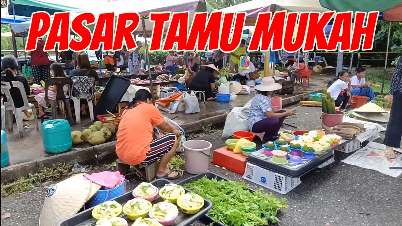 Pasar Tamu Mukah Pada Hari Minggu || Pelbagai Jenis Hasil Tempatan Ada.