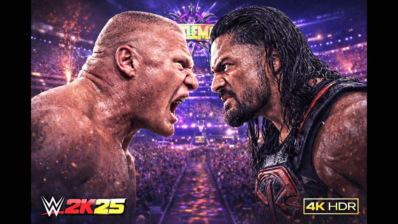 BROCK LESNAR '14 VS ROMAN REIGNS [RELIVE MATCH] [4K60P]