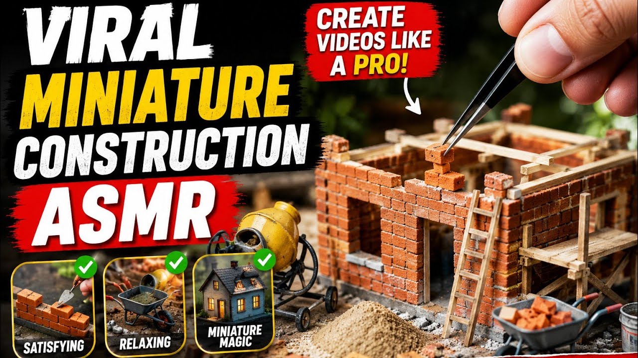 Create Viral Miniature Construction ASMR Videos Using AI 🤯