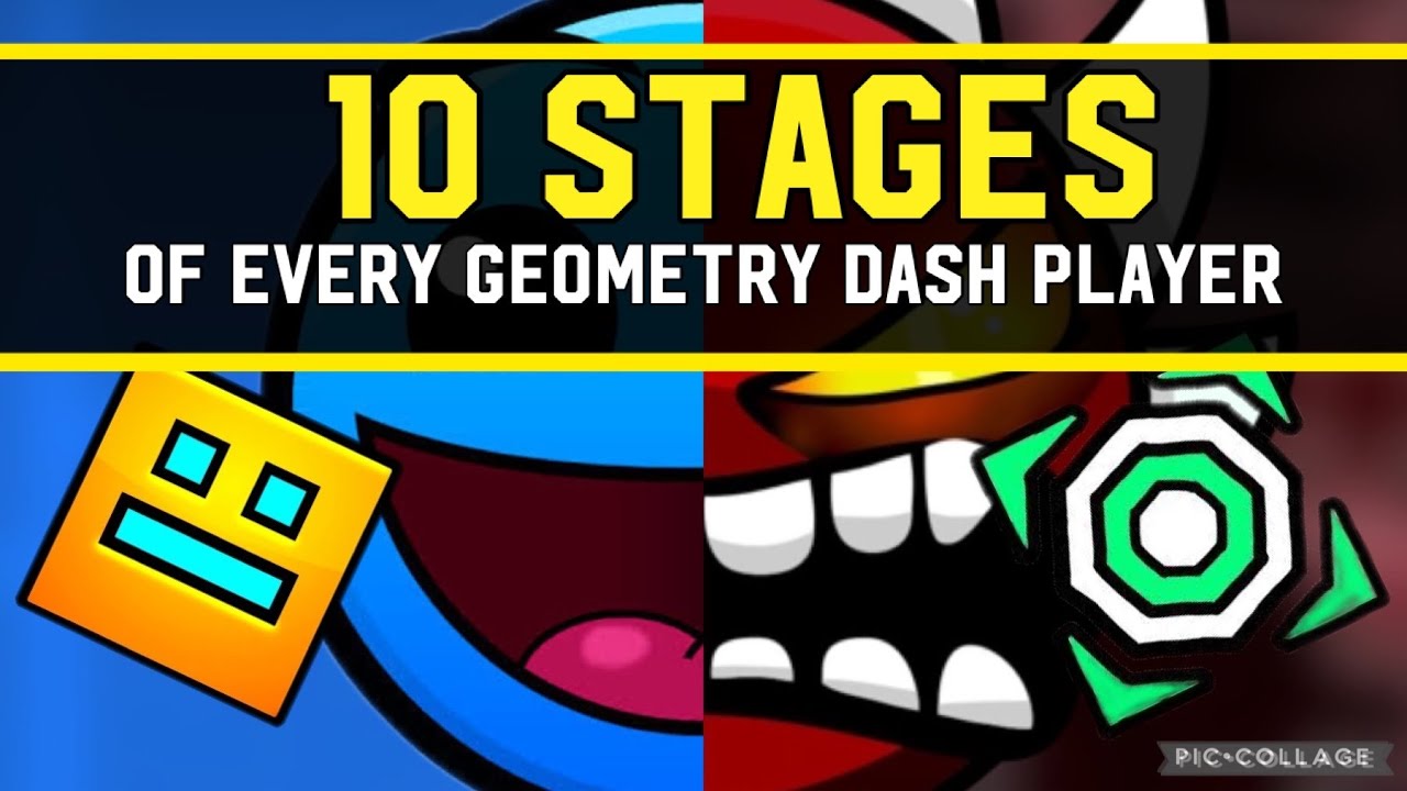 The 10 Stages of Every Geometry Dash Player