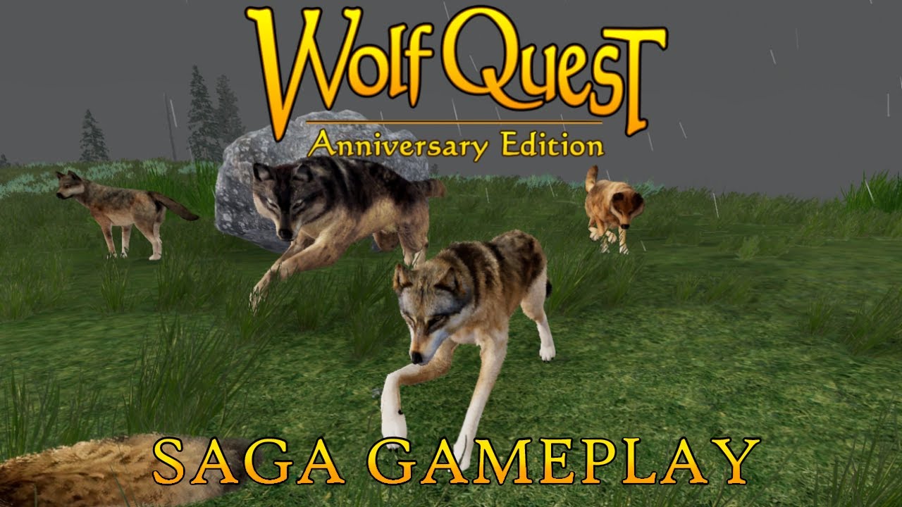 Wolfquest full saga gameplay ( pups and yearlings )