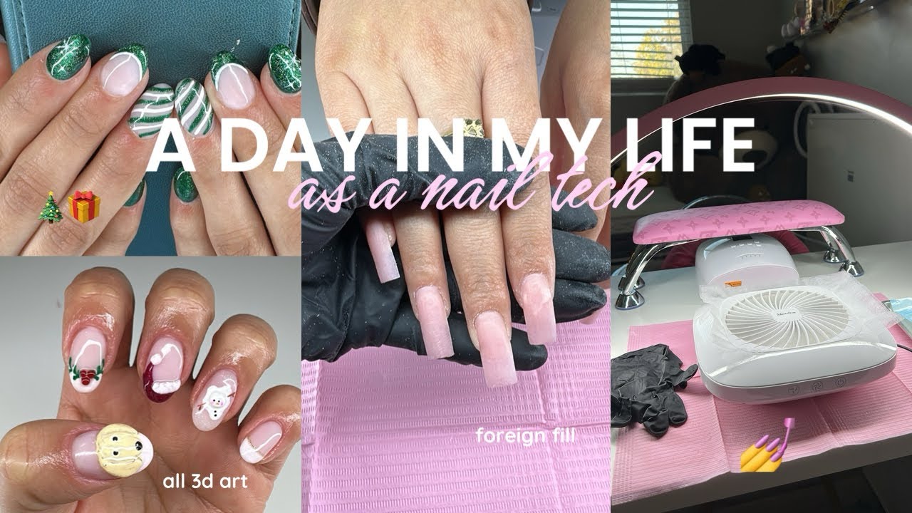 A DAY IN MY LIFE AS A NAIL TECH💅 *realistic*