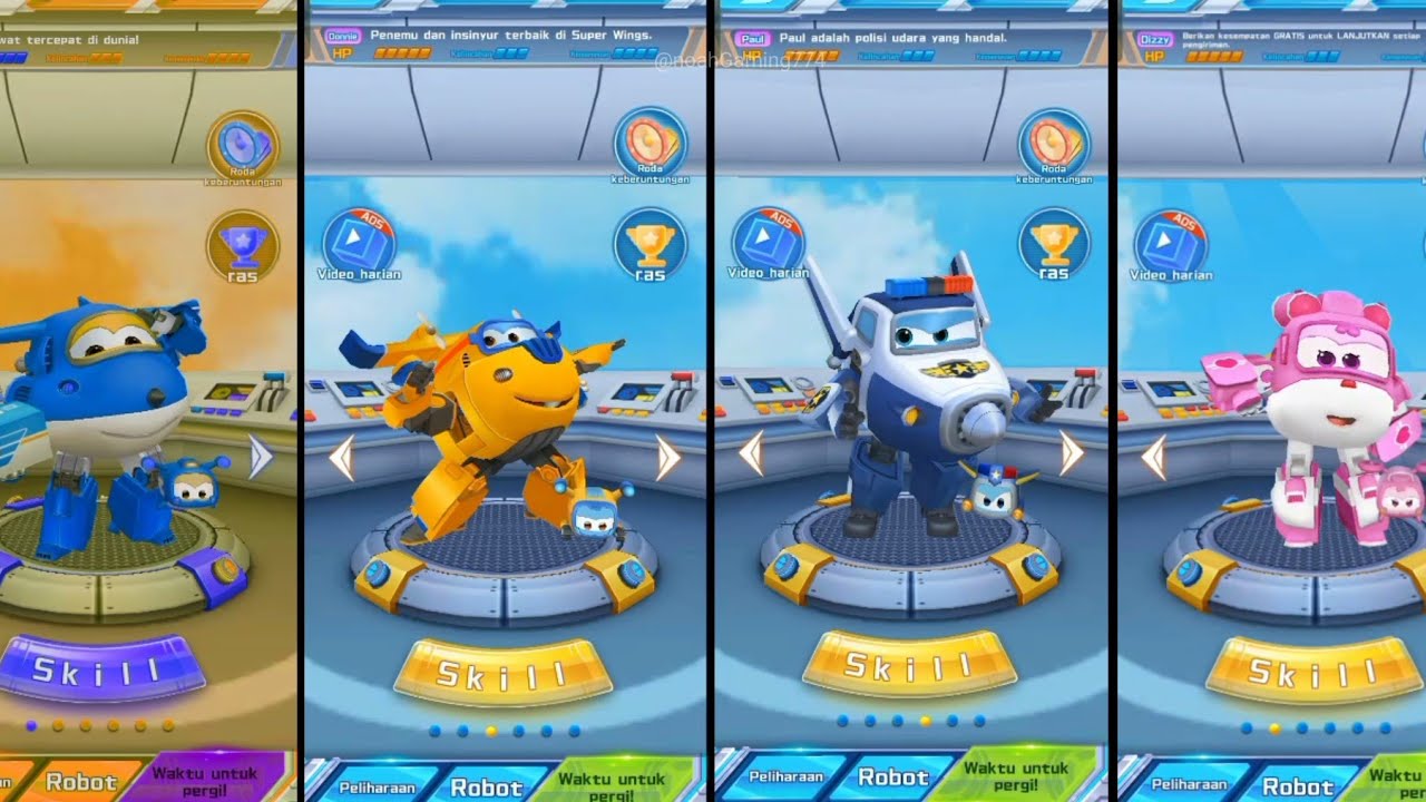 Super wings jett run Game - jett blue, Donnie,paul, Dizzy Android IOS #superwings #jettrun 