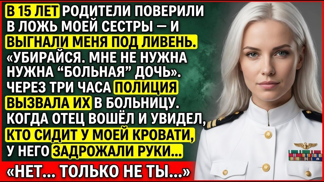 В 15 Меня Бросили В Грозу Из-За Лжи Сестры — Отец Побелел, Увидев, Кто Меня Спас