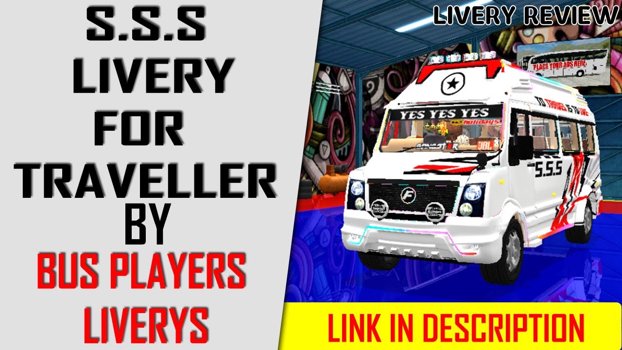 YES YES YES LIVERY | for HariVids Traveller Mod | Bus Simulator Indonesia | Gaming with HariVids