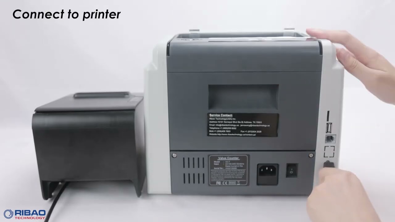 Money Counter Ribao BC40 Interface Overview