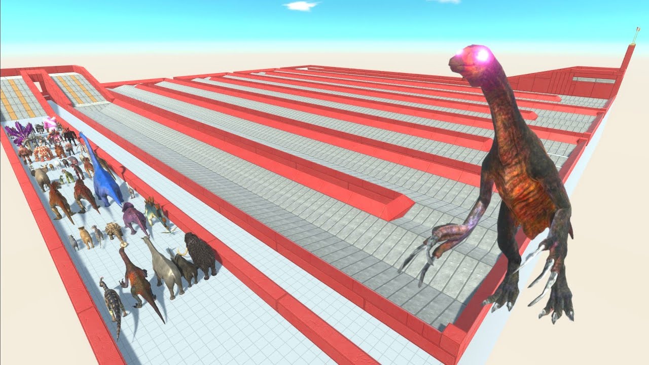 ESCAPE FROM ALIEN THERIZINOSAURUS - Survived Mode - ARBS - Animal Revolt Battle Simulator