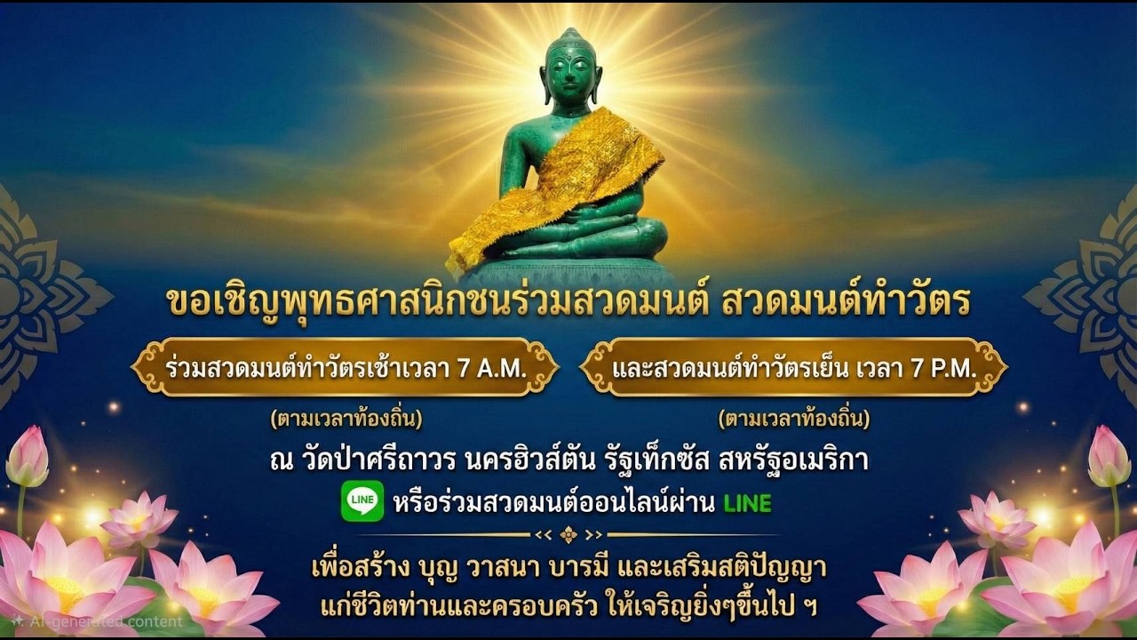 #Live  ❖ ทํ า วั ต ร เ ย็ น ❖  Feb 17, 2026