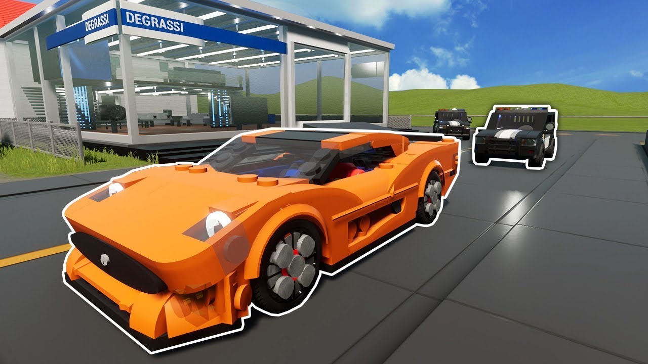 LEGO SUPERCAR POLICE CHASE! - Brick Rigs Roleplay Gameplay - Cops and Robbers